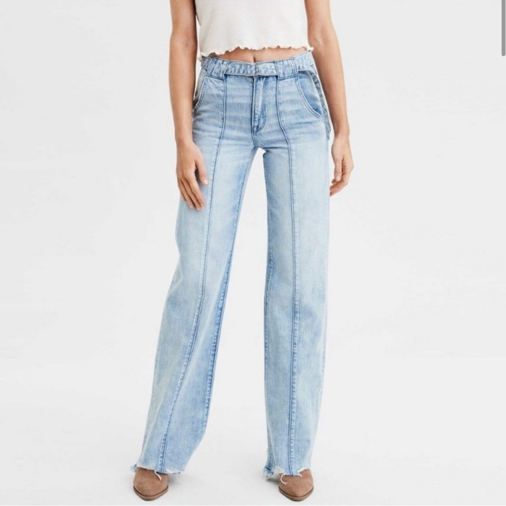 American Eagle Outfitters Light Blue Flare Jeans